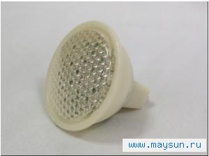 JCDR (MR16) 18LED AC230V GREEN, Светодиодная лампа 1.44Вт, цоколь GU5.3